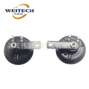 Haut-parleur de voiture Weitech 12V rouge-orange, type cornet, à double tonalité (graves/aigus), étanche, version améliorée - Product Image 4