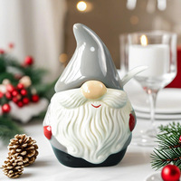Ensemble de pots à condiments créatifs en céramique style Père Noël, inspiré de l'Instagram, style nordique, avec couvercles