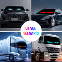Nouvelle lampe automobile Devil's Eye avec support d'image personnalisable et panneau lumineux matriciel LED interactif pour véhicule