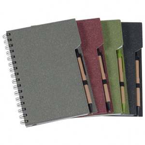 Eco-Friendly PU Cover A5 Spiral Notebook Custom Silk Screen Printing Business Style Promotional Gift School/Office Custom - Product Image 1