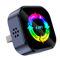 Adaptador Carplay 4 en 1 con Puerto USB/Tipo-C, Actualización Plug & Play, Convierte a Inalámbrico Carplay, Android Auto, Mirror Link y Airplay