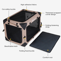 Nouvelle maison pliable Portable cadre en acier pliant chien maison pour animaux de compagnie pour intérieur extérieur voyage Camping Pet chien transporteur siège de voiture