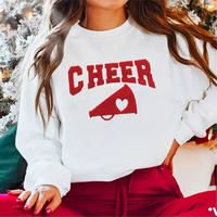 College Designs Custom Chenille Cheerleading Fluffy Puff Dtf Transferts de chaleur Fer sur patchs Vente en gros pour vêtements t-shirts