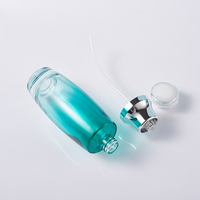 Ensemble d'emballages cosmétiques de luxe en verre doré, pot à crème vide et flacon pompe pour huile capillaire, sérum, extension de cils, parfum