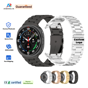 <span class=keywords><strong>Bracelet</strong></span> en Acier Inoxydable pour Samsung <span class=keywords><strong>Galaxy</strong></span> <span class=keywords><strong>Watch</strong></span> 8, Accessoire Métal pour <span class=keywords><strong>Galaxy</strong></span> <span class=keywords><strong>Watch</strong></span> 8 Classic - Product Image 1