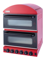 Four à pizza électrique double couche rouge de qualité commerciale haute efficacité et équipement de cuisine durable de Guangzhou Cambon.ZH-2M-H