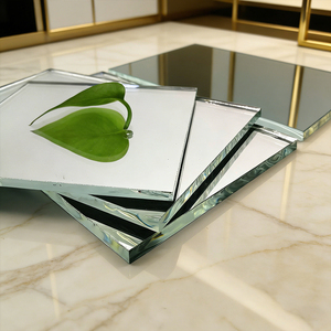 Groothandel op maat gemaakte 2mm 2,7mm 3mm 4mm 5mm 6mm heldere gekleurde zilveren glazen spiegel rechthoekige geharde glazen spiegel - Product Image 2