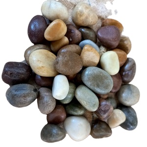 Wholesale Semi Polished Natural River Pebbles Waterproof Coated Mixed Color <b>Stones</b> for Outdoor Paving Exterior Garden - Product Image 2