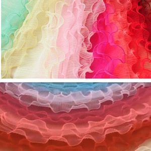 Nastro in Organza a Tre Strati da 12CM con Pieghe Elastiche a Foglia di Loto, Accessori per Abbigliamento Fai-da-Te, Decorazioni per Scarpe e Borse - Product Image 6