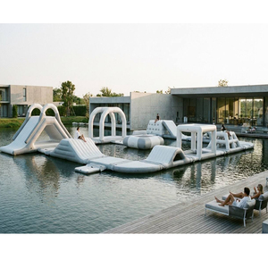 Parc <span class=keywords><strong>aquatique</strong></span> gonflable géant flottant sur le lac, <span class=keywords><strong>parcours</strong></span> d'obstacles aquatiques pour aventures commerciales en plein air - Product Image 6