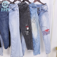 Jeans Usados para Mujer, Grado B, Lote al por Mayor de Pantalones Vaqueros de Segunda Mano, Lote Económico de Pantalones Usados, Estilos Variados, Lote de Exportación