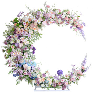 Arco Floreale Artificiale Multicolore EG-E77 Premium Fatto a Mano - Decorazioni per Cerimonie Nuziali e Feste - Product Image 6