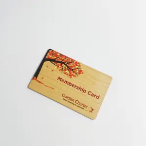 Smartag Custom Shape Wood IC Access Control Rfid Wooden Card 13.56MHz RFID Wood Card