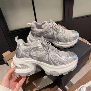 Nuevo Producto 2026, Zapatos Deportivos Casuales Transpirables de Malla Plateada para Mujer, Zapatos para Correr Ligeros y Cómodos - Product Image 6