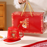 Nouvelle conception, bonne qualité, mug en céramique de luxe pour les employés, cadeau d'entreprise, coffret cadeau personnalisé