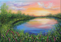 Peinture à l'huile réaliste personnalisée, faite à la main, représentant un paysage de la région natale (forêt, lac, montagne, côte), pour la décoration murale de la maison, de l'hôtel ou de la villa.