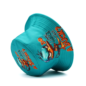 Ngoài trời mùa hè dù để che nắng Panama Cap cho nam giới và phụ nữ thiết kế vị trí ngư dân Mũ cap in ấn mô hình phim hoạt hình vịt xô <span class=keywords><strong>hat</strong></span> - Product Image 5