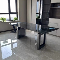Support de table à manger en acier inoxydable effet miroir, pied de table de luxe, base de support pour meubles, pieds de table