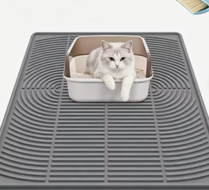 Alfombra de Goma para Gatos, Impermeable, Antideslizante, Lavable, Duradera, Fácil de Limpiar, Atrapa Arena, Anti-Salpicaduras, Alfombrilla de Limpieza para Mascotas - Product Image 6