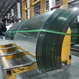 Arc Shaped Thermal Bent Glass Clear Tempered Curved Glass 6mm 10mm 12mm for Countertop & Bathroom Enclosure & Tunnel - Product Image 2