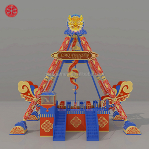 <span class=keywords><strong>Barco</strong></span> <span class=keywords><strong>Vikingo</strong></span> de Fibra de Vidrio, Atractivo y Divertido para Carnavales, con Capacidad para 24 Personas, en Venta - Product Image 4