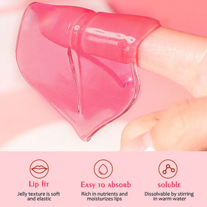 Mascarilla Labial de Colágeno <span class=keywords><strong>en</strong></span> Gel, Hidratante Antiarrugas, Cuidado de <span class=keywords><strong>Labios</strong></span>, Mascarilla Labial de Colágeno Rosa Cristal, Cuidado Nocturno - Product Image 2