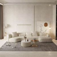 Sofá reclinable de tela clásica moderna de Italia, sofá largo geométrico simple, muebles, conjuntos de sofás