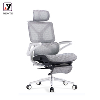 Chaise de bureau ergonomique commerciale personnalisée au prix d'usine, design moderne, dossier haut en maille, réglable, pivotante, avec soutien lombaire