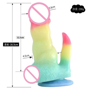NNSX Double Headed Penis Rubber Natural Artificial Penis Colorful Realistic <b>Dildo</b> for Woman Sex Toys for Women Penis - Product Image 5