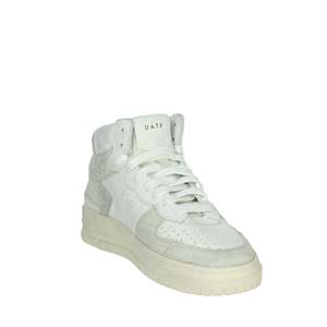 D.A.T.E. Sneakers Donna W411-TH-CA-CC Bianco High Top Chunky con Lacci in Vera Pelle e Suola Ammortizzata - Product Image 5
