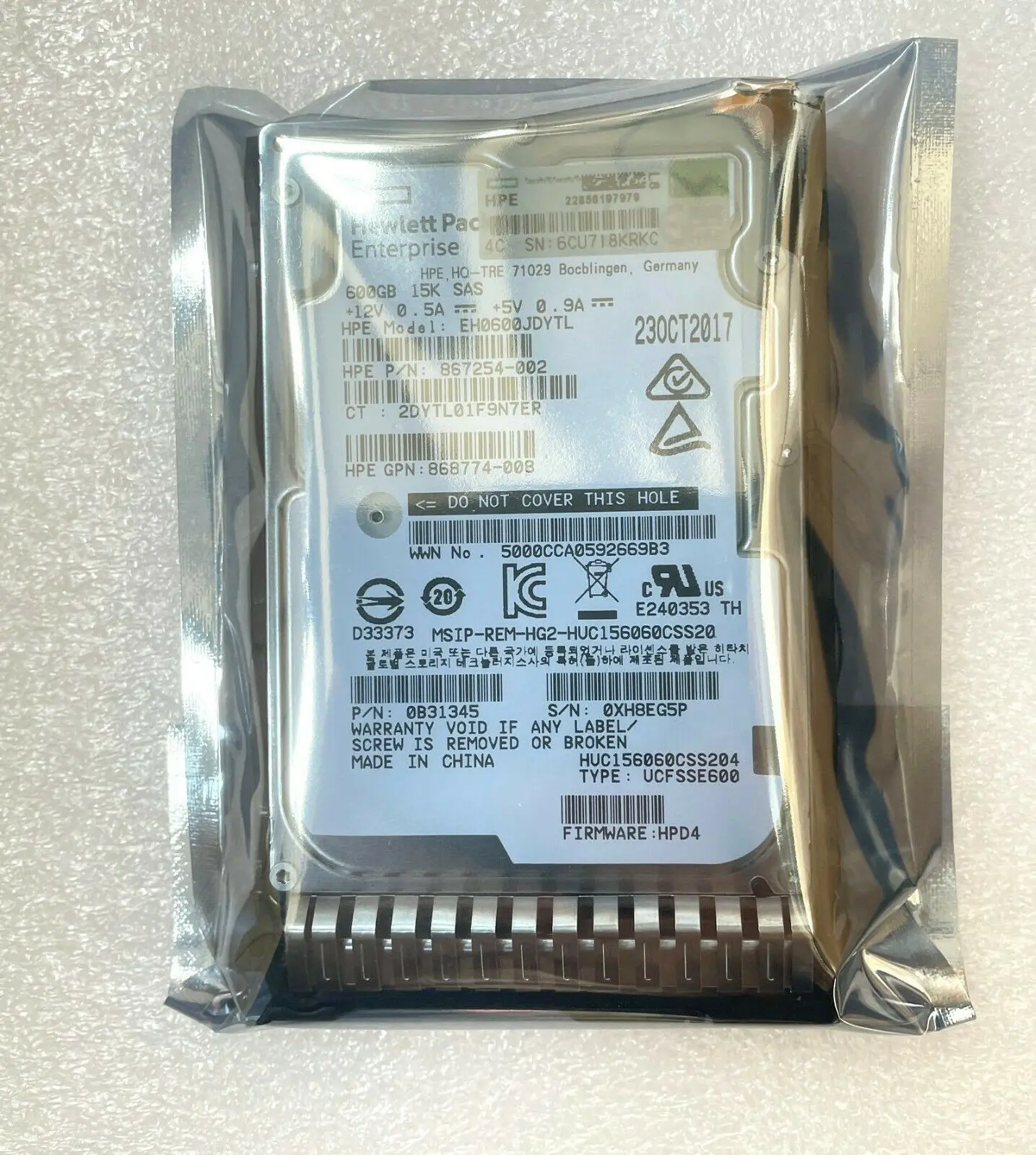 Sas disco rígido hdd alta qualidade, 600gb sas 12g empresa 15k sff 2.5in sc 870794-001