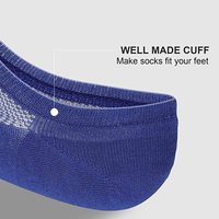 Chaussettes courtes invisibles respirantes en maille, 4 couleurs assorties, pour hommes et femmes, avec bord côtelé et bout renforcé, écologiques, collection Printemps