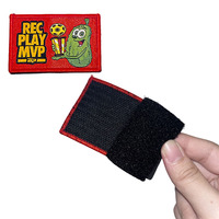 Patches tissés à support velcro presse à chaud personnalisés étiquettes de logo appliques décoratives brodées pour vêtements de club pour enfants