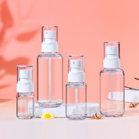 Flacon distributeur de lotion cosmétique et d'huile essentielle personnalisable en gros, 20/50/110/150 ml, en PETG, à pression, sérigraphié