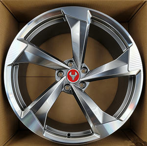 Grayfox ขอบเว้าลึก18 19-22นิ้ว5X112 5X114.3ล้อสำหรับ <span class=keywords><strong>Audi</strong></span> A4 A5 B6 B7 S4 B9 C6 <span class=keywords><strong>C7</strong></span> A8 S-line - Product Image 1