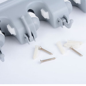 Venta al por mayor ganchos de <span class=keywords><strong>armario</strong></span> de ABS de alta resistencia montados en la Pared Soporte de escoba de baño de plástico de un solo nivel Dropshipping Herramientas de limpieza - Product Image 5