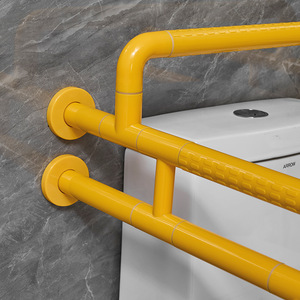 Barra de apoyo para inodoro de baño, montada en la pared, de acero inoxidable, antideslizante, para ancianos y personas con discapacidad. - Product Image 3