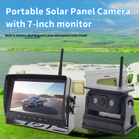 Kit de caméra de recul sans fil YWX avec écran IPS HD 7 pouces, enregistrement, caméra de recul solaire, étanche, DVR pour camion, autobus scolaire