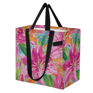 Bolsa de Playa Hawaiana de Lona con Diseño de Flor de Anturio para Mujer, Estilo Hawaiano, para Compras, Playa y Regalos - Product Image 2