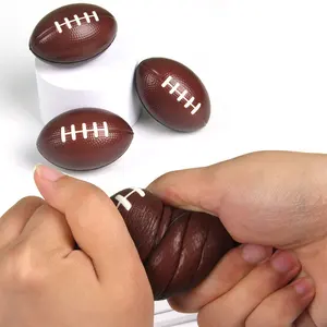 2023 Mini Foam Sports Ball Super Decompression 10CM Small PU Rugby Squeeze Ball Football Stress Ball Fidget Toy