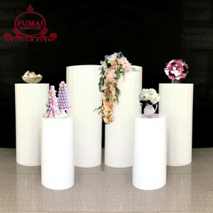 Centro de Mesa Moderno para Decoración de Eventos, Soportes de Exhibición de Acrílico Blanco para Bodas - Product Image 1