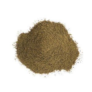 ผงพริกไทยดำและเมล็ดพริกไทยเต็มเมล็ดในชามสีขาวบนพื้นผิวไม้ - Product Image 3