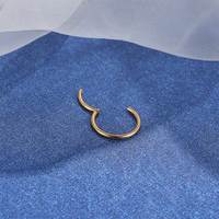 G23 anneau de nez en titane Piercing Helix boucle d'oreille Septum Clicker Hoop Daith oreille Cartilage Tragus nez goujons bijoux