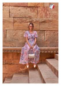 Meilleur prix de gros 2025, Kurti formel Artriddh Nx Melody Surat réversible pour femmes, vêtements indiens pakistanais, vente en gros en Inde - Product Image 4