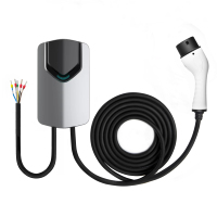 CHARGEUR EV étanche AUXUS IP65 3 phases 16A 11kW type 2 stations de charge murales pour véhicules électriques