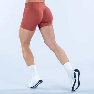 Shorts Deportivos de Cintura Media para Mujer, Transpirables, Cómodos, de Color Sólido, para Gimnasio, Yoga - Product Image 3