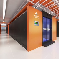 Centre de données modulaire IA Vertiv SmartAisle 3 avec confinement froid/chaud en ligne et onduleur haute efficacité pour l'informatique IA