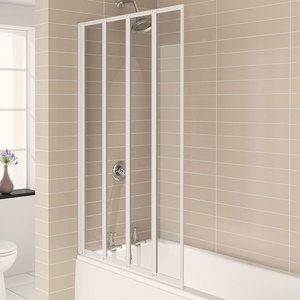 Vidrio Templado plegable, marco cromado, pantalla de <span class=keywords><strong>ducha</strong></span> y bañera, 4 paneles - Product Image 3