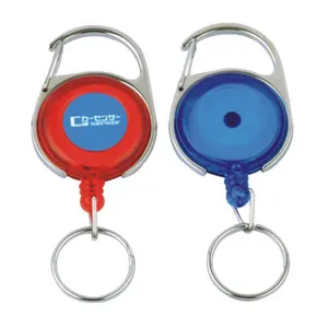 נשלף Keychain למשוך סליל מזהה כרטיס תג מחזיק עם Carabiner