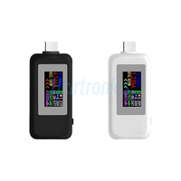Testeur USB Type-C KWS-1902C, moniteur de courant et de tension, compteur de puissance 0-5A 4-30V pour câbles USB-C, outil de détection de batterie mobile